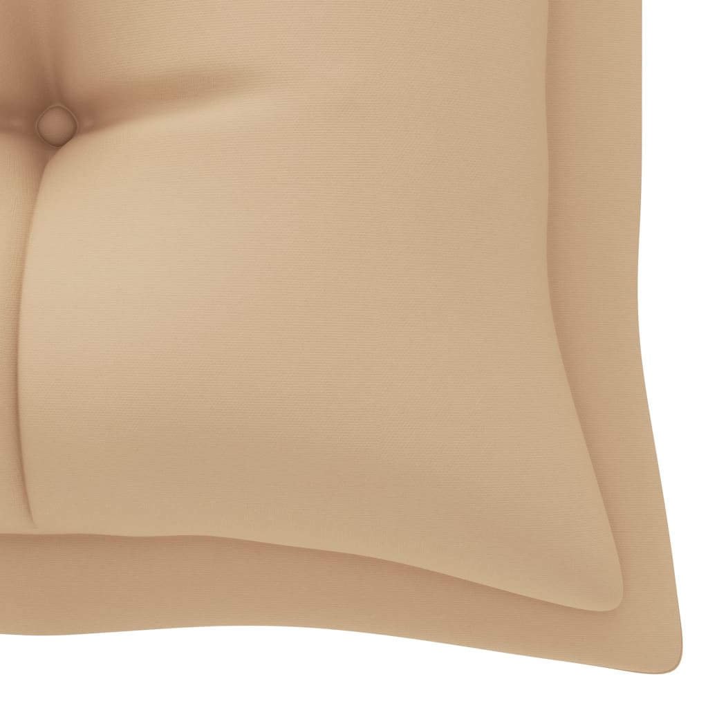 Auflage für Hollywoodschaukel Beige 180 cm Stoff
