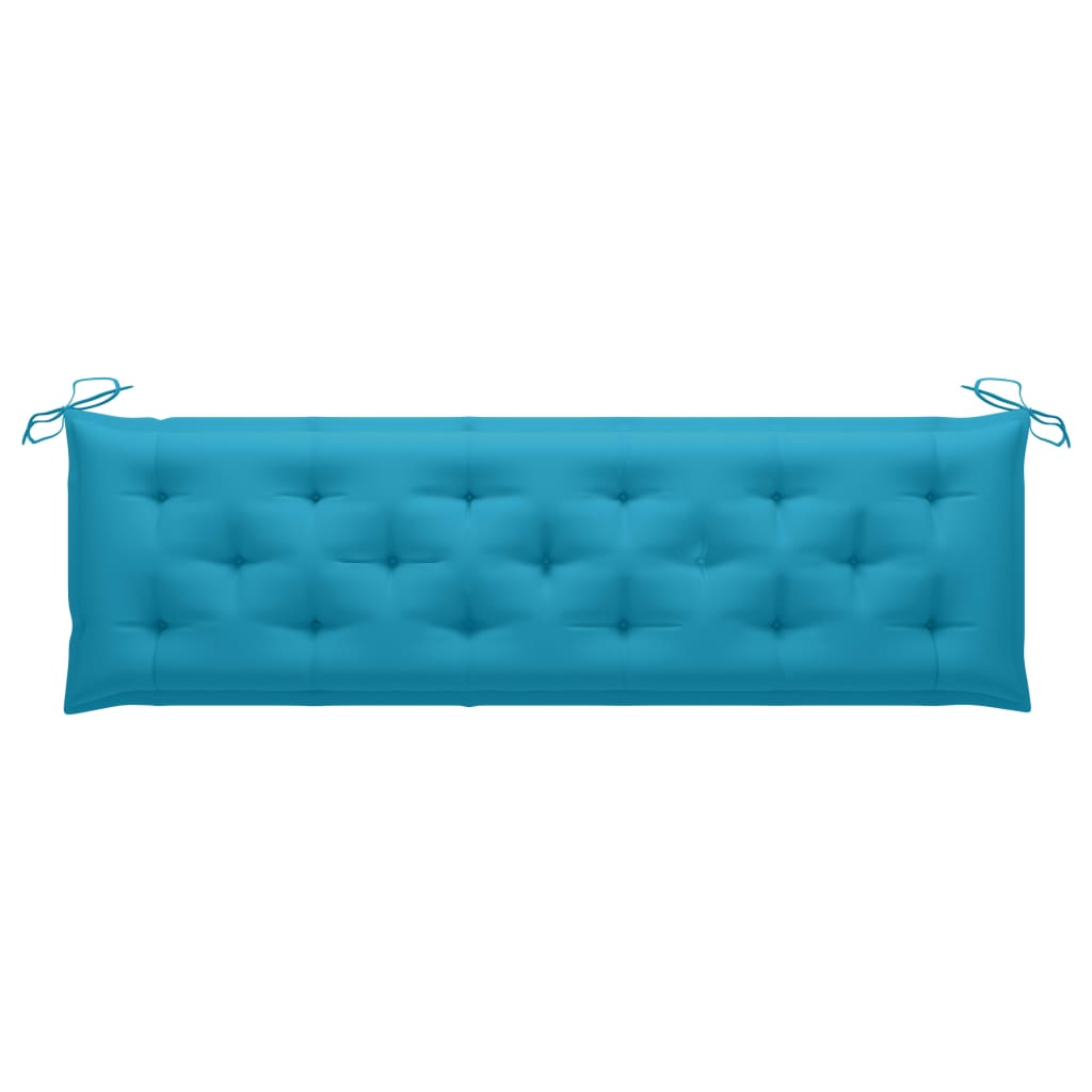 Auflage für Hollywoodschaukel Hellblau 180 cm Stoff