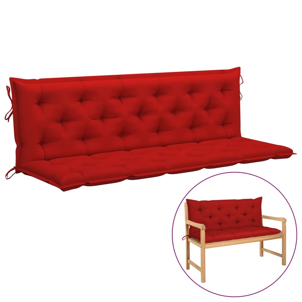 Auflage für Hollywoodschaukel Rot 180 cm Stoff
