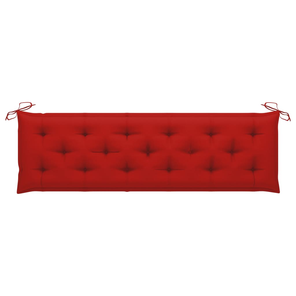 Auflage für Hollywoodschaukel Rot 180 cm Stoff