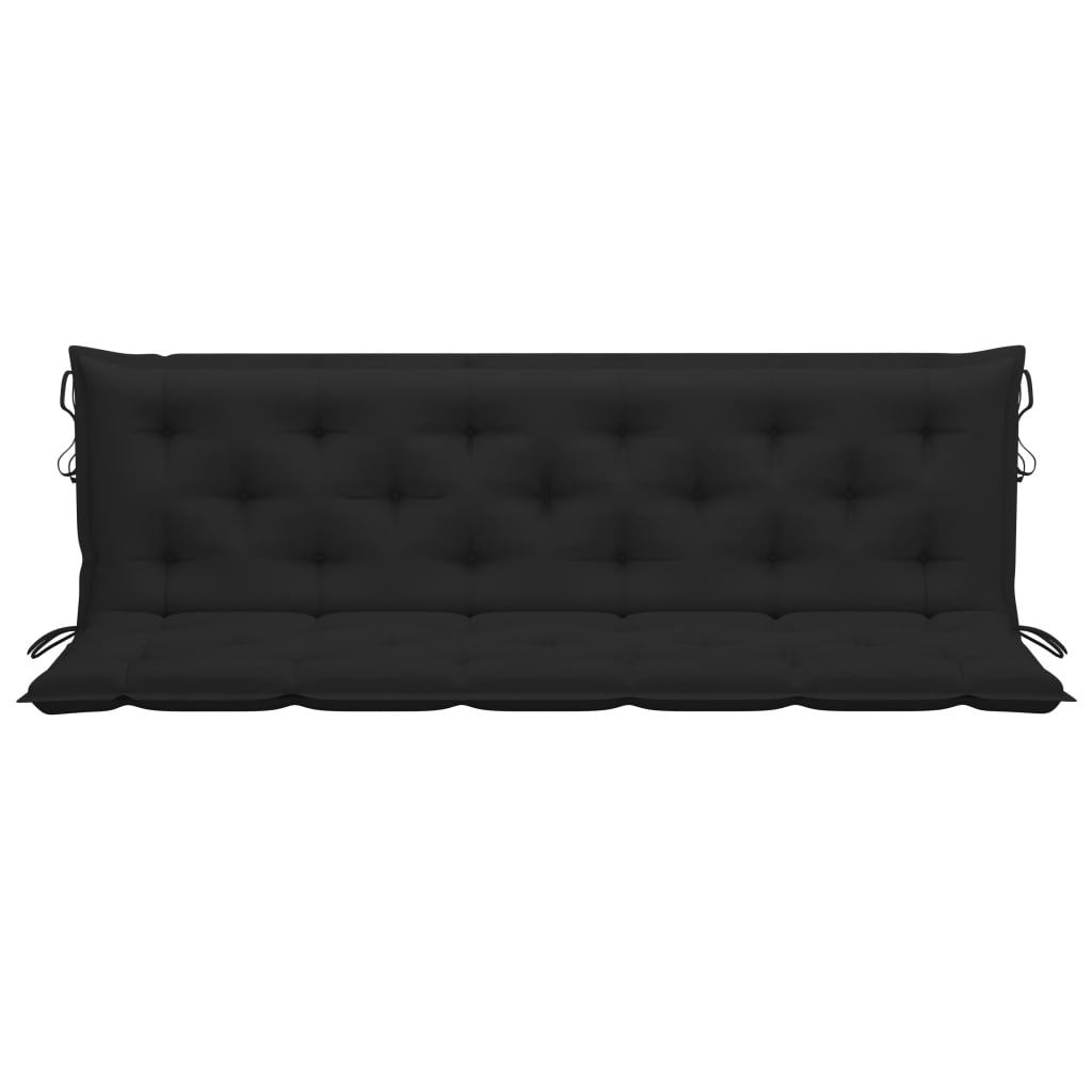 Auflage für Hollywoodschaukel Schwarz 180 cm Stoff