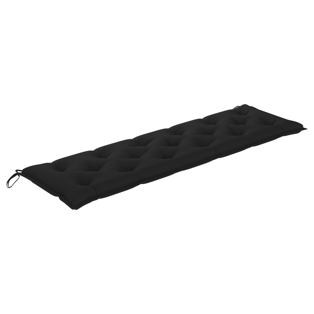 Auflage für Hollywoodschaukel Schwarz 180 cm Stoff