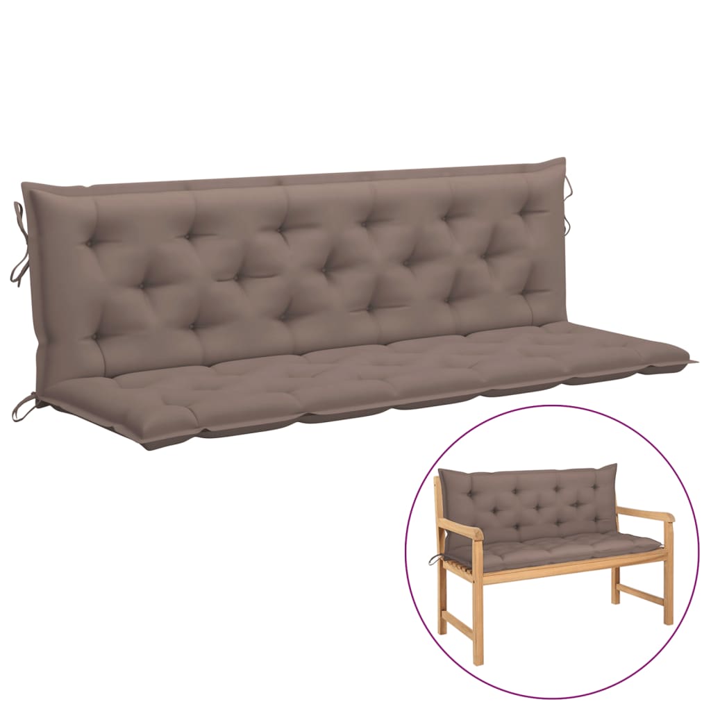 Auflage für Hollywoodschaukel Taupe 180 cm Stoff