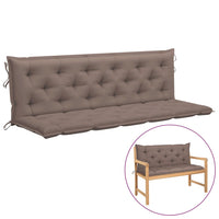 Thumbnail for Auflage für Hollywoodschaukel Taupe 180 cm Stoff