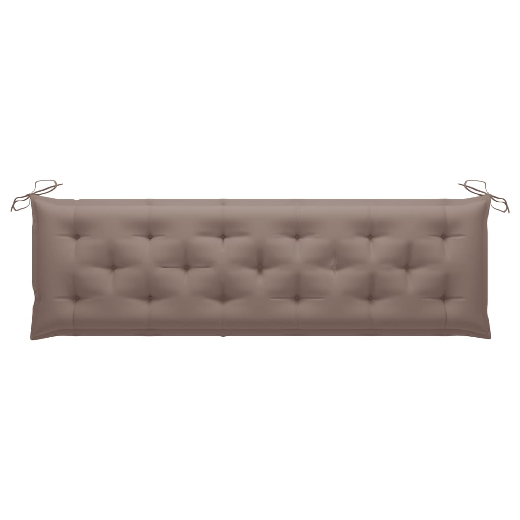 Auflage für Hollywoodschaukel Taupe 180 cm Stoff