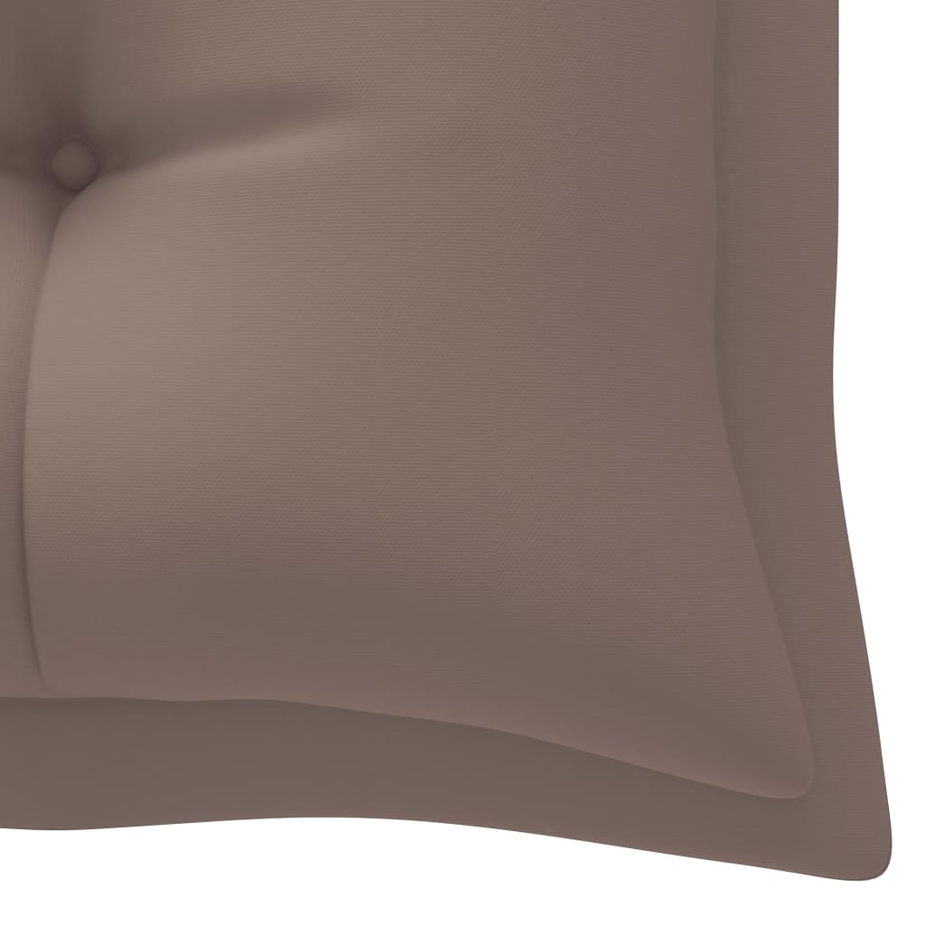 Auflage für Hollywoodschaukel Taupe 180 cm Stoff