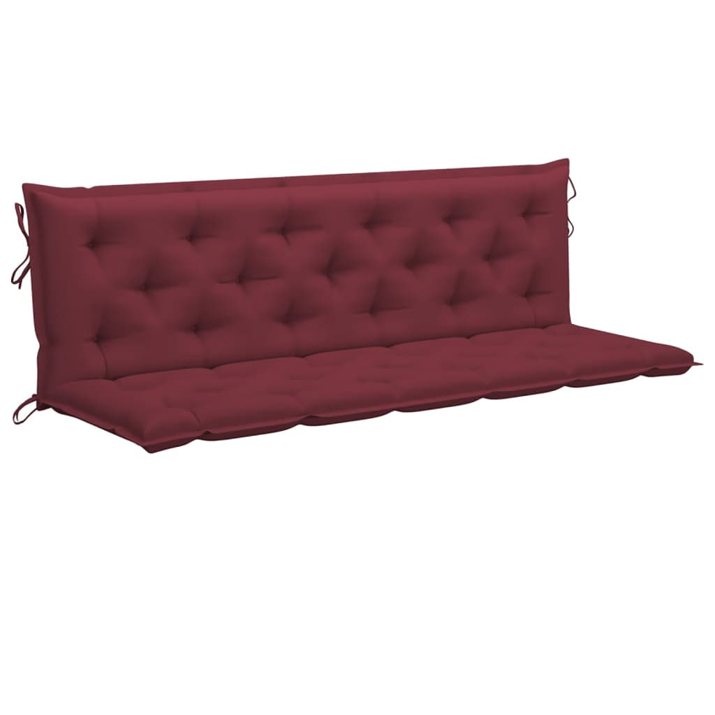 Auflage für Hollywoodschaukel Weinrot 180 cm Stoff