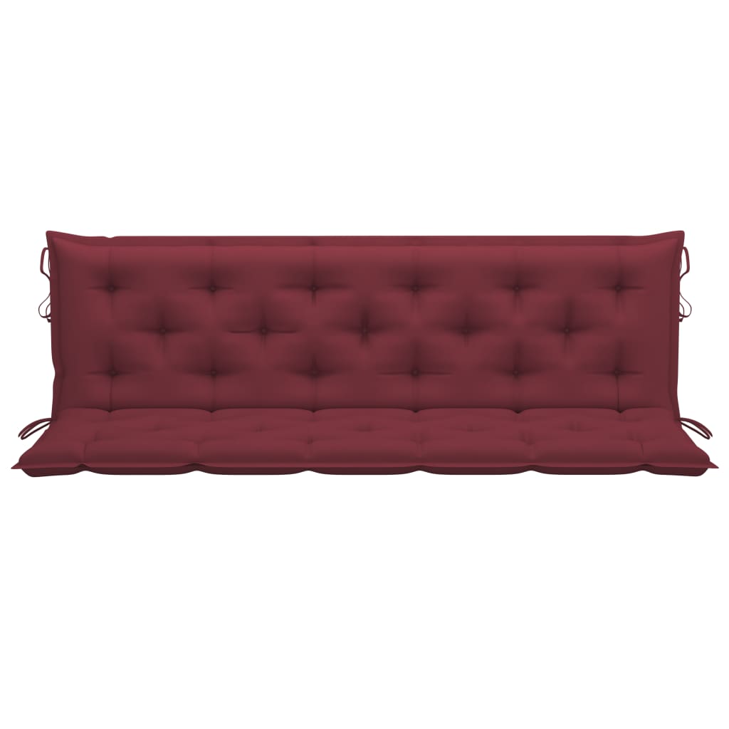 Auflage für Hollywoodschaukel Weinrot 180 cm Stoff