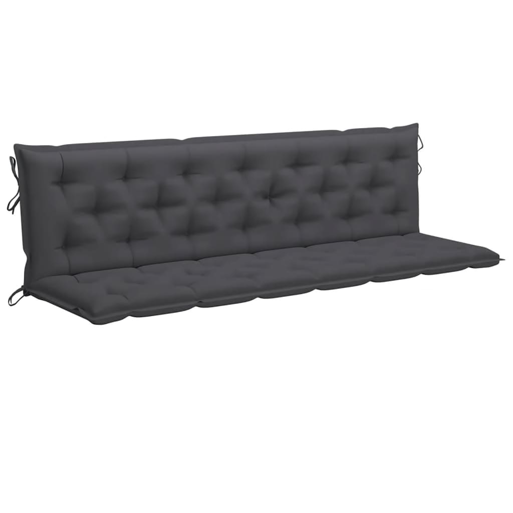 Auflage für Hollywoodschaukel Anthrazit 200 cm Stoff