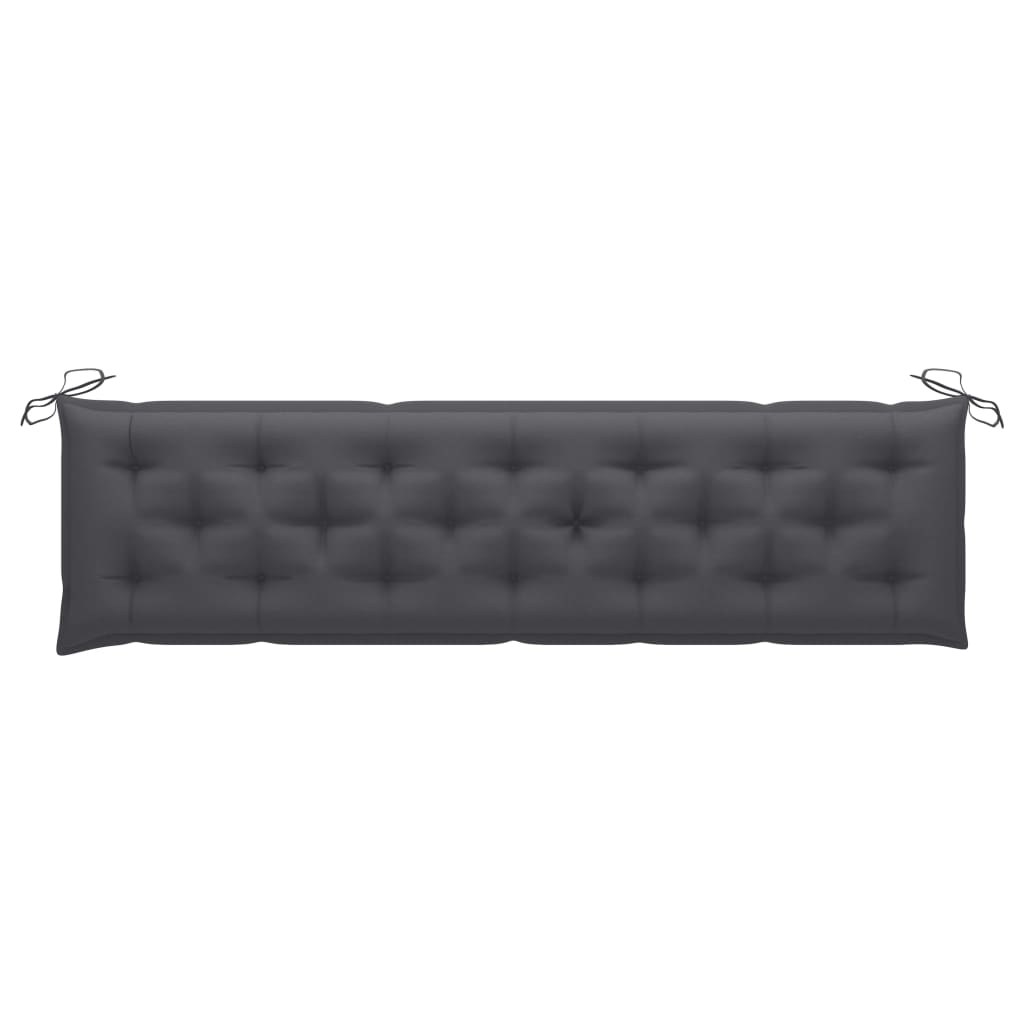 Auflage für Hollywoodschaukel Anthrazit 200 cm Stoff