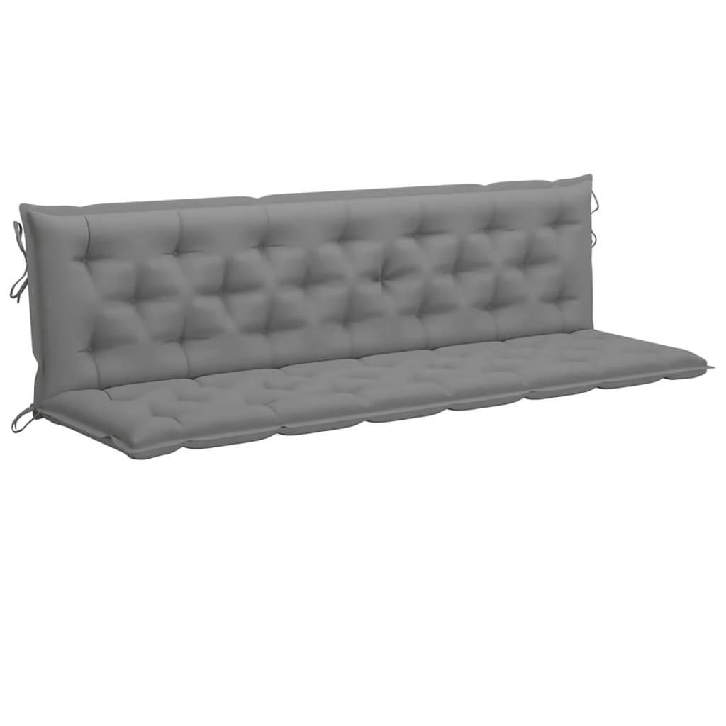 Auflage für Hollywoodschaukel Grau 200 cm Stoff