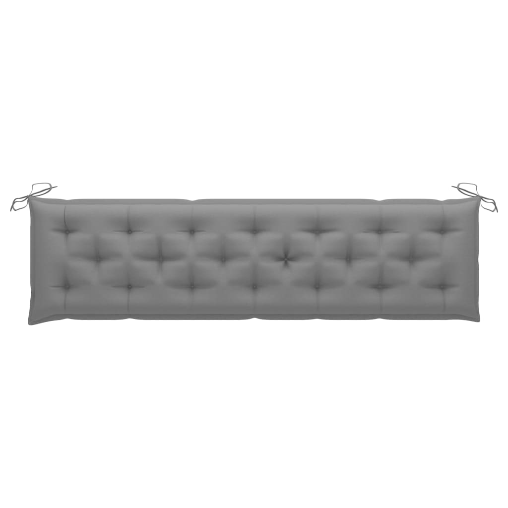 Auflage für Hollywoodschaukel Grau 200 cm Stoff