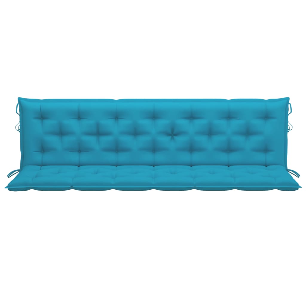 Auflage für Hollywoodschaukel Hellblau 200 cm Stoff