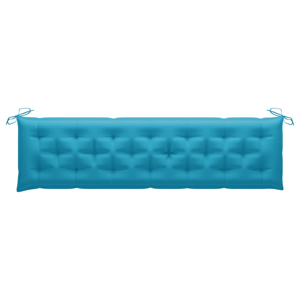Auflage für Hollywoodschaukel Hellblau 200 cm Stoff