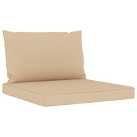 Thumbnail for Palettensofa-Auflagen 2 Stk. Beige Stoff
