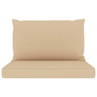 Thumbnail for Palettensofa-Auflagen 2 Stk. Beige Stoff