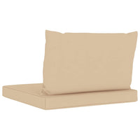 Thumbnail for Palettensofa-Auflagen 2 Stk. Beige Stoff