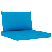 Thumbnail for Palettensofa-Auflagen 2 Stk. Hellblau Stoff