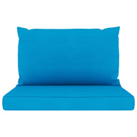 Thumbnail for Palettensofa-Auflagen 2 Stk. Hellblau Stoff