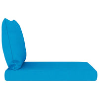 Thumbnail for Palettensofa-Auflagen 2 Stk. Hellblau Stoff