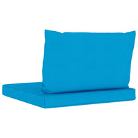 Thumbnail for Palettensofa-Auflagen 2 Stk. Hellblau Stoff