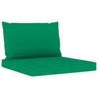 Thumbnail for Palettensofa-Auflagen 2 Stk. Grün Stoff