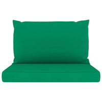 Thumbnail for Palettensofa-Auflagen 2 Stk. Grün Stoff