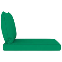 Thumbnail for Palettensofa-Auflagen 2 Stk. Grün Stoff