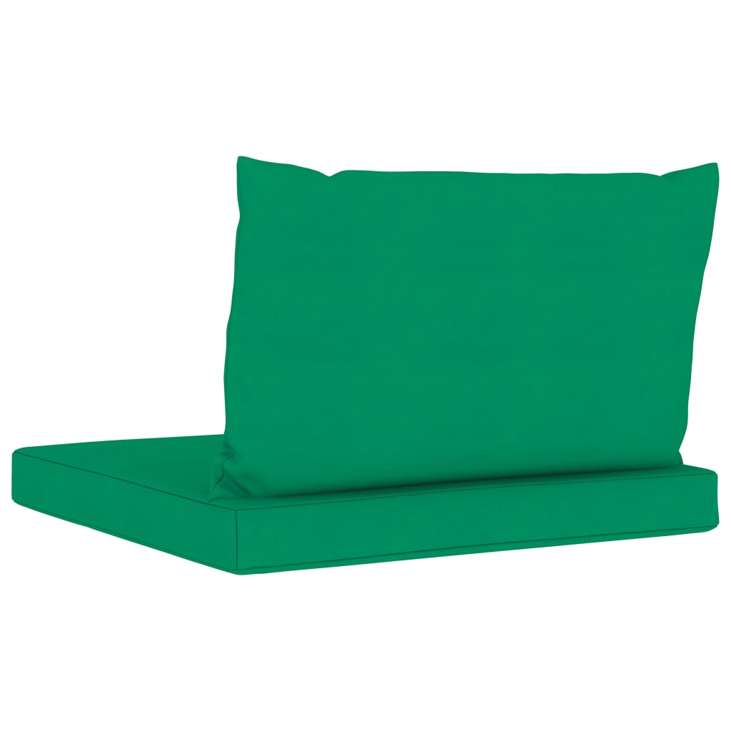 Palettensofa-Auflagen 2 Stk. Grün Stoff