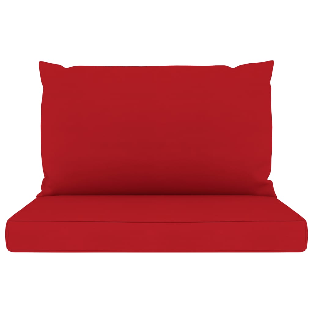 Palettensofa-Auflagen 2 Stk. Rot Stoff