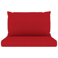 Thumbnail for Palettensofa-Auflagen 2 Stk. Rot Stoff