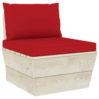 Thumbnail for Palettensofa-Auflagen 2 Stk. Rot Stoff