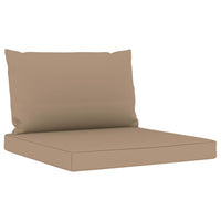 Thumbnail for Palettensofa-Auflagen 2 Stk. Taupe Stoff