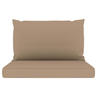 Thumbnail for Palettensofa-Auflagen 2 Stk. Taupe Stoff