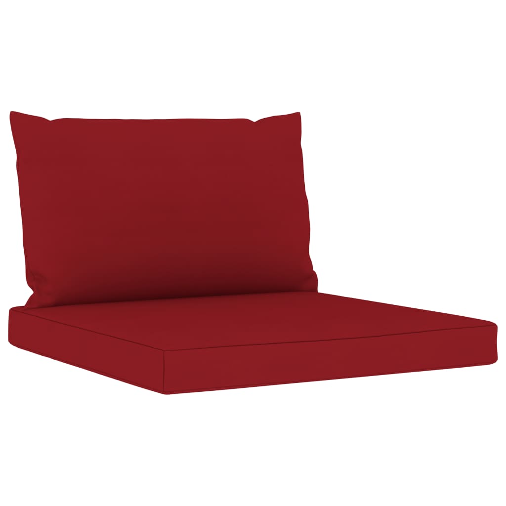 Palettensofa-Auflagen 2 Stk. Weinrot Stoff