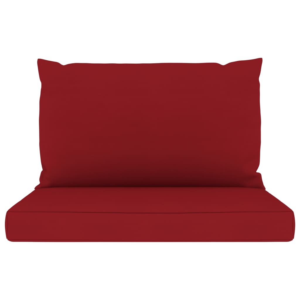Palettensofa-Auflagen 2 Stk. Weinrot Stoff