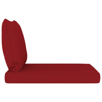 Thumbnail for Palettensofa-Auflagen 2 Stk. Weinrot Stoff