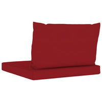 Thumbnail for Palettensofa-Auflagen 2 Stk. Weinrot Stoff