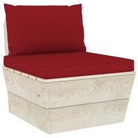 Thumbnail for Palettensofa-Auflagen 2 Stk. Weinrot Stoff