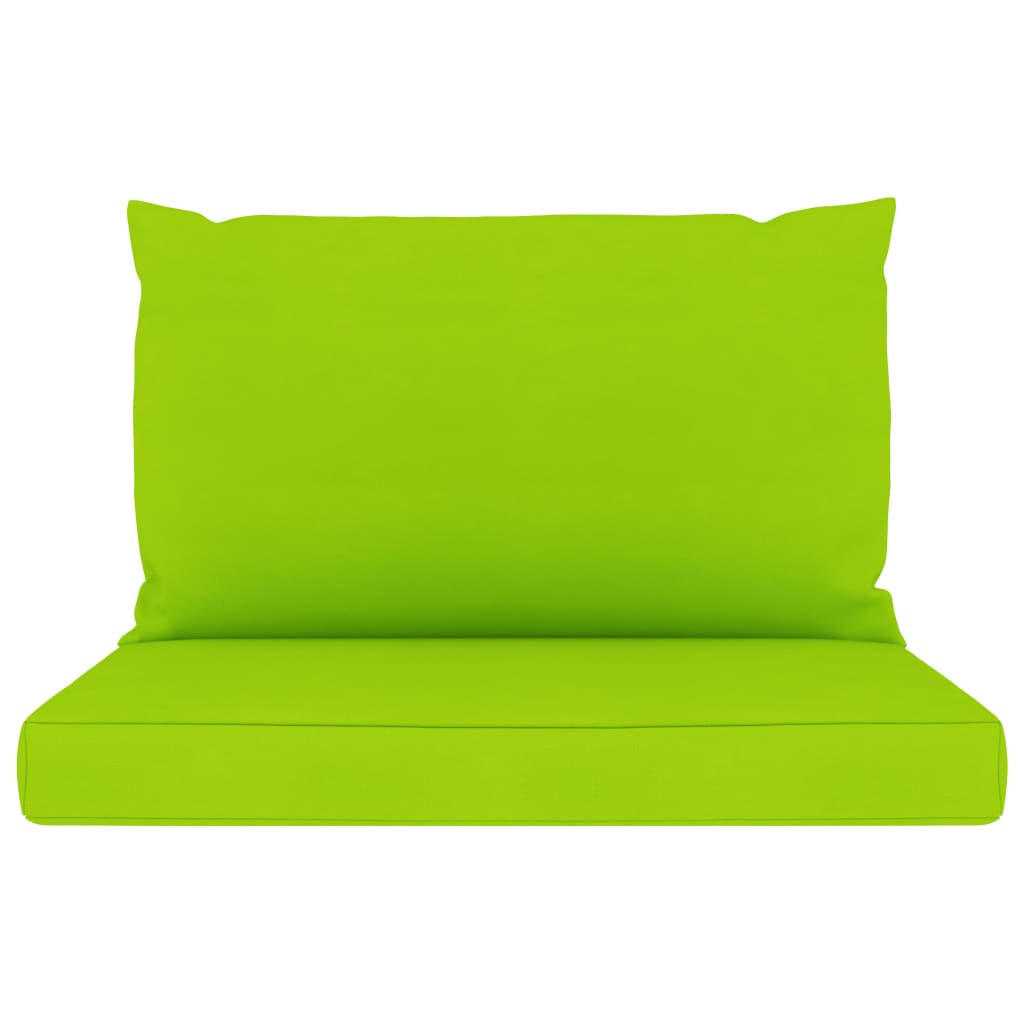 Palettensofa-Auflagen 2 Stk. Hellgrün Stoff