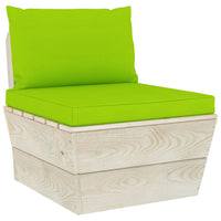 Thumbnail for Palettensofa-Auflagen 2 Stk. Hellgrün Stoff