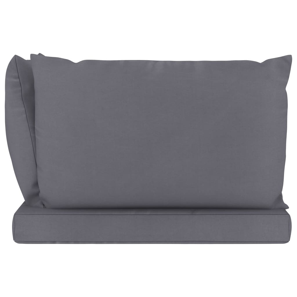 Palettensofa-Auflagen 3 Stk. Anthrazit Stoff