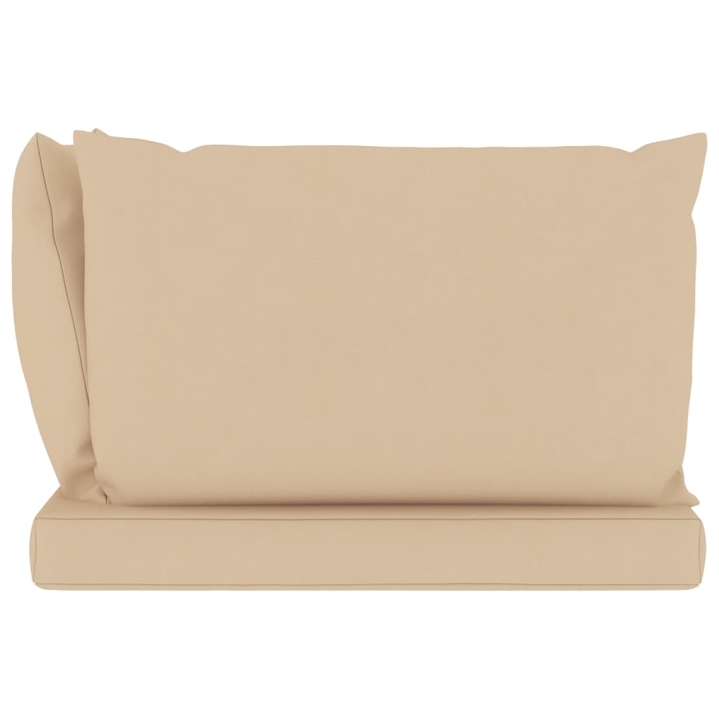 Palettensofa-Auflagen 3 Stk. Beige Stoff
