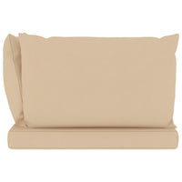 Thumbnail for Palettensofa-Auflagen 3 Stk. Beige Stoff