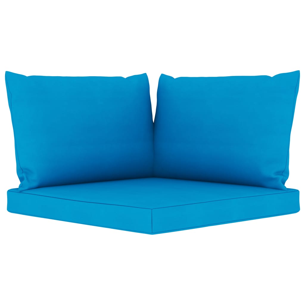 Palettensofa-Auflagen 3 Stk. Hellblau Stoff
