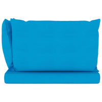 Thumbnail for Palettensofa-Auflagen 3 Stk. Hellblau Stoff