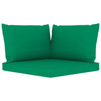 Thumbnail for Palettensofa-Auflagen 3 Stk. Grün Stoff
