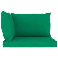 Thumbnail for Palettensofa-Auflagen 3 Stk. Grün Stoff