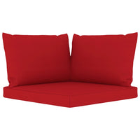 Thumbnail for Palettensofa-Auflagen 3 Stk. Rot Stoff