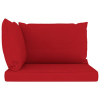 Thumbnail for Palettensofa-Auflagen 3 Stk. Rot Stoff